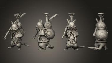 Figurines of people Steam Constructs Wandering Neko 3d model
