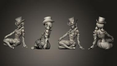 Figurines of people Steam Punk Girl 3d model