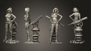 Figurines of people STEAMPUNK 3 24 3d model