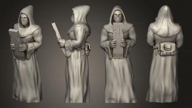 Figurines of people The Holy Monk Board 2 Mini 3d model
