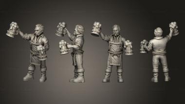 Figurines of people Townsfolk Set Keeper 3d model
