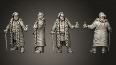 Figurines of people Townsfolk Set Merchant 3d model