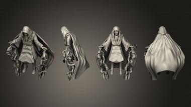 Figurines of people Undying Emperor Lightning Pose 4 Hooded Scarred 3d model