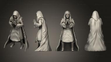 Figurines of people Undying Emperor Passive Pose 1 Hooded Scarred 3d model