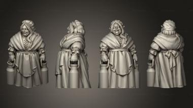 Figurines of people Vae Victis Elf Milk and Ogre Lyra 3d model