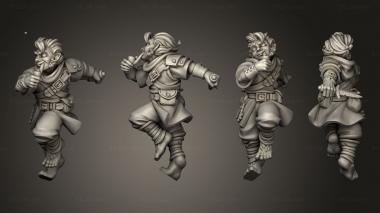 Figurines of people Vae Victis HALFLING ROGUE 001 3d model