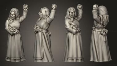 Figurines of people Vae Victis VILLAGER PREGNANT 2 3d model