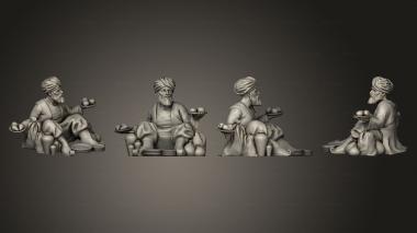 Figurines of people Vendor 01 3d model