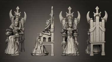 Figurines of people Vicious Queen Throne 3d model