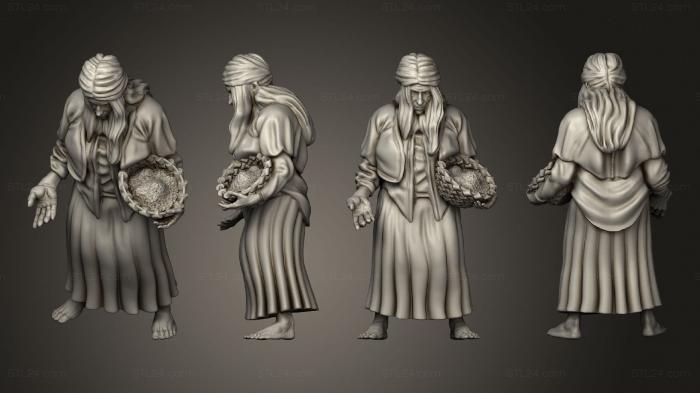 Figurines of people (Villager Beggar, STKH_0989) 3D models for cnc