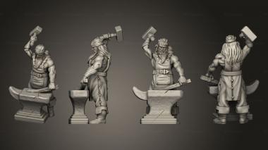 Figurines of people Villager Blacksmith 3d model