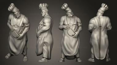 Figurines of people Villager Cook 3d model