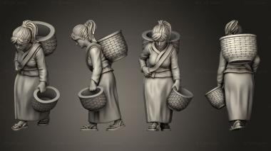 Figurines of people Villigers Field Worker 01 3d model