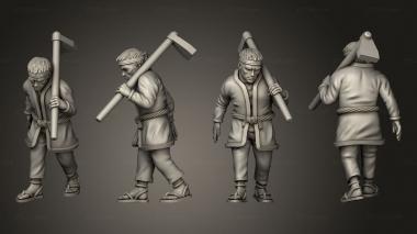 Figurines of people Villigers Field Worker 04 3d model