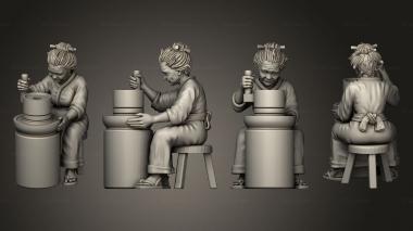 Figurines of people Villigers Mill 01 3d model