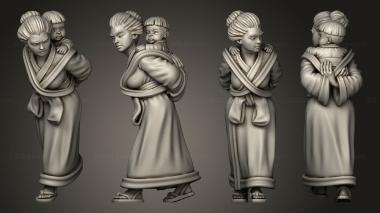 Figurines of people Villigers Mother 01 3d model