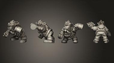 Figurines of people Warhammer 06 3d model