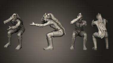 Figurines of people Warhammer 07 3d model