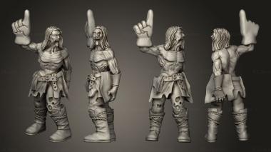 Figurines of people Warhammer 08 3d model