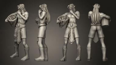 Figurines of people Warhammer 09 3d model