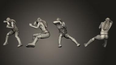 Figurines of people Warhammer 10 3d model