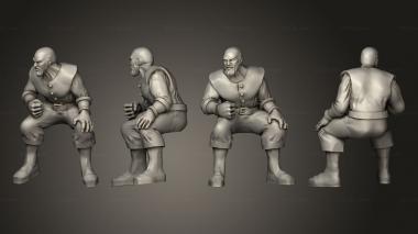 Figurines of people Warhammer 21 3d model