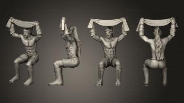 Figurines of people Warhammer 22 3d model