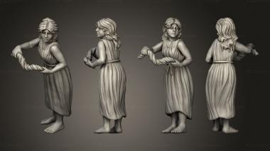 Figurines of people Wash Woman 1 3d model