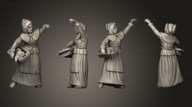Figurines of people Wash Woman 4 3d model