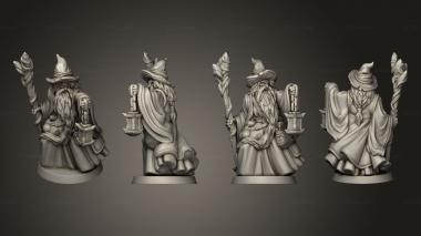 Figurines of people Wizard 3d model