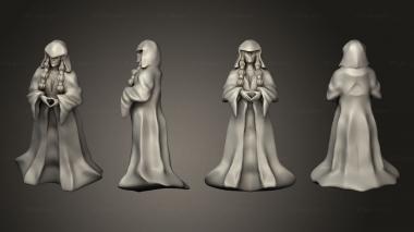 Figurines of people Xmas Advent Traytor 3d model