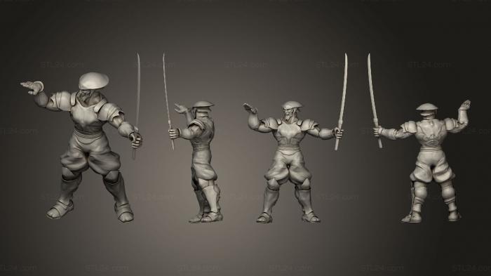 Figurines of people (yoshimitsu, STKH_1080) 3D models for cnc