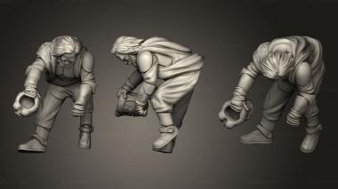 Figurines of people denizens Daro the forgotten soldier 3d model