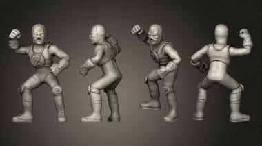 Figurines of people PU 3d model