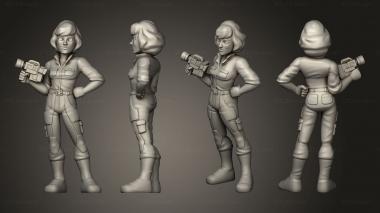 Figurines of people Young Fighting Heroes AP 3d model