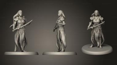 Figurines of people Elven Blademaster Simple 3d model
