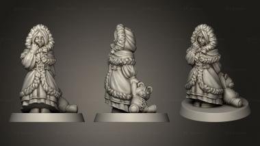 Figurines of people age LITTLE GIRL 3d model