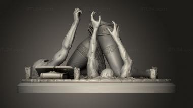 Figurines of people Alara The Ritual statue mult 3d model