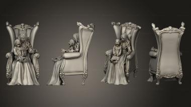 Figurines of people Alice With Chair 3d model