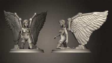 Figurines of people Alita Battle angel statue 3d model