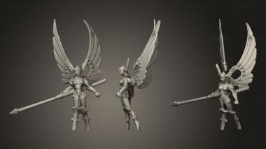 Figurines of people Raelin the Kyrie Warrior Rot 3d model