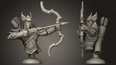 Figurines of people Blood Elves Archer bow 3d model