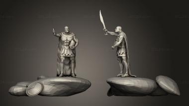 Figurines of people bloody san esena 3d model