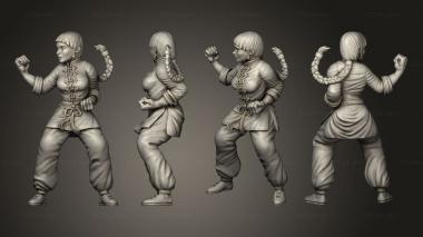 Figurines of people Boardgame martial arts teacher 3d model