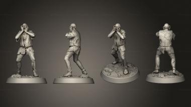 Figurines of people Terrified Man 3d model