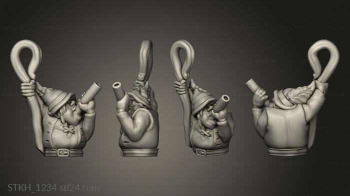 Figurines of people (Halfling Rider shepherd, STKH_1234) 3D models for cnc