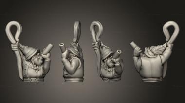 Figurines of people Halfling Rider shepherd 3d model