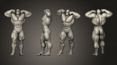 Figurines of people Bodybuilder 3d model