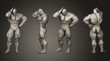 Figurines of people Bodybuilder 3d model