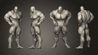 Figurines of people Bodybuilder 3d model